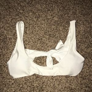White bikini top